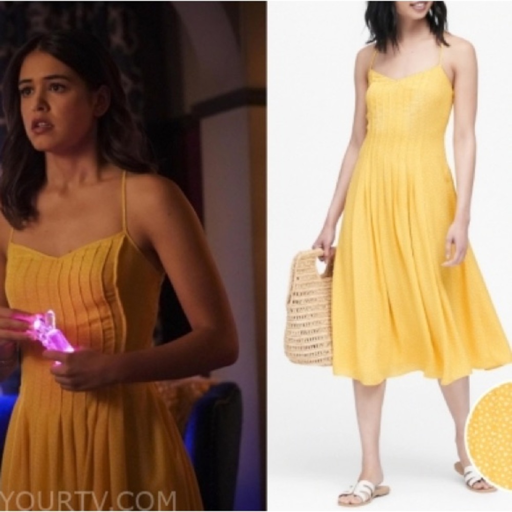 Pintuck Midi Dress